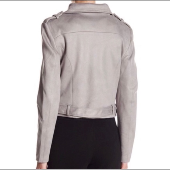 Romeo & Juliet Couture Gray Motorcycle Jacket - S - Picture 4 of 6